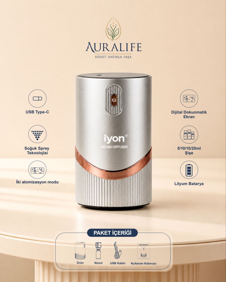 Auralife İYON Mono Difüzör (Yeşil)
