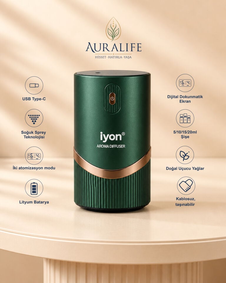Auralife İYON Mono Difüzör (Yeşil)